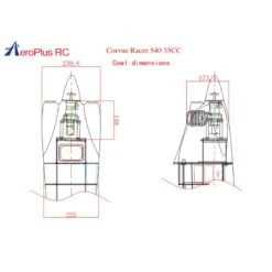 AeroPlusRC CORVUS RACER 35CCM 1,93 Meter Spw. Blau/weiß/schwarz -RC-Flugzeuggeschäft apg035006b5