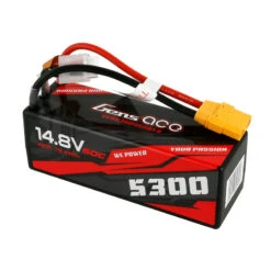 Gens Ace 5300mAh 14.8V 60C 4S1P HardCase 12# Car Lipo Battery Pack With XT90 -RC-Flugzeuggeschäft gab 60c 5300 4s1p hc 143