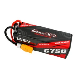 Gens Ace 6750mAh 14.8V 60C 4S1P HardCase Lipo Battery 14# With XT90 Plug -RC-Flugzeuggeschäft gab 60c 6750 4s1p hardcase 143