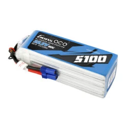 Gens Ace 5100mAh 80C 22.2V 6S1P Lipo Battery Pack With EC5 Plug -RC-Flugzeuggeschäft gab 80c 5100 6s1p3
