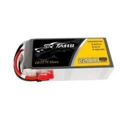 Tattu 22000mAh 22.2V 30C 6S1P Lipo Battery Pack With AS150+XT150 Plug