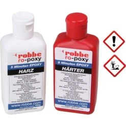 Robbe Modellsport RO-POXY 5 MINUTEN EPOXYDHARZKLEBER 200G JE 100G HARZ+HÄRTER